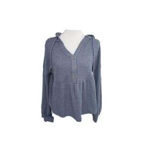 NEW LTX SPORTSWEAR women's lightweight thermal hoodie in slate